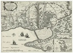 Bilder Datiert 9. Juni 2024: Karte der Belagerung von La Rochelle