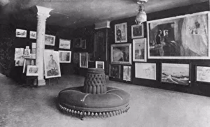 Drucke von Munchs Ausstellung im Equitable Palast in Berlin, Dezember 1892, Marschalk, Max (1863-1940) Edvard Munch Drucke: Munchs Ausstellung im Equitable Palast in Berlin