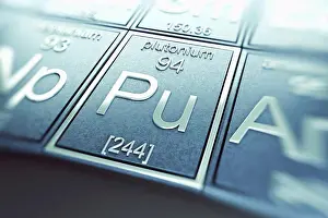 Table Of Elements Illustration Drucke: Plutonium (Chemical Element)