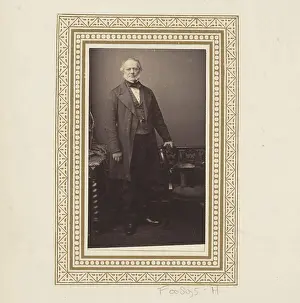 Historical Photograph Drucke: Portrait of a standing man with bailiffs