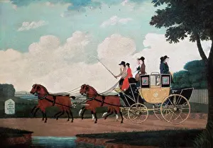John Cordrey Drucke: Der königliche Postwagen, London nach Birmingham 18