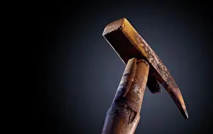 Rusty Tool Drucke: Rusty, hammer, rust, rust, rusted, hammer ** Rusty, Hammer, Rusted, Hammers Ktn-Jcx