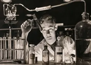 Sepia Toned Images Drucke: Qualitative Analysis Laboratory