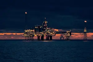 Drucke von Sleipner CO2-Plattform, vor Stavanger, Nordsee, Norwegen Mai Drucke: Sleipner CO2-Plattform, vor Stavanger, Nordsee, Norwegen.
