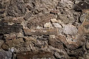 Stone Wall Texture Drucke: part of a stone wall, for background or texture