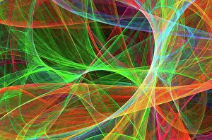 Superstring Theory Drucke: Superstrings, conceptual computer artwork