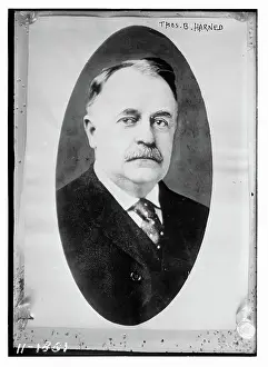 Gerahmter Druck : Thos. B. Harned