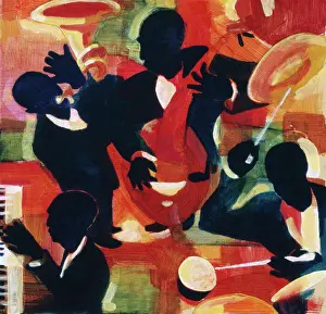 Performance-Kunst Drucke: Unbetitelt, Gil Mayers, (geb. 1947/Amerikaner)