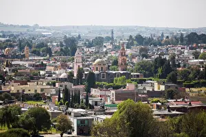 Drucke von Blick auf die Stadt Acatepec in Mexiko am Tag Mai Drucke: Blick auf die Stadt Acatepec in Mexiko am Tag.