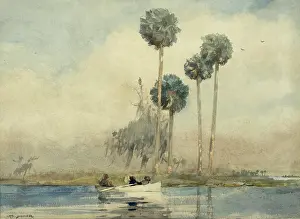 Wasserreflexe In Der Malerei Drucke: Der weiße Ruderboot, St.