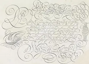 Drucke von Beispiel für eine Anrede: Al eccellen. S. dott. Giovanni Bontio... Darunter sieben Zeilen auf Italienisch: De riverenza ch'io ho portato... Unterzeichnet: D.V. Sig. Humiliss Ser. Velde November Drucke: Beispiel für einen Brief mit der Anrede: Sehr geehrte Damen und Herren.