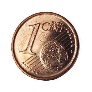 Currency Symbol Drucke: 1-cent coin