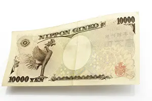 Studio Shot Of Money Drucke: 10, 000 Yen note, back side
