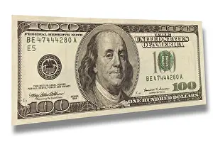 Drucke von 100-Dollar-Schein, Vorderseite Benjamin Franklin Drucke: 100-Dollar-Schein, Vorderseite