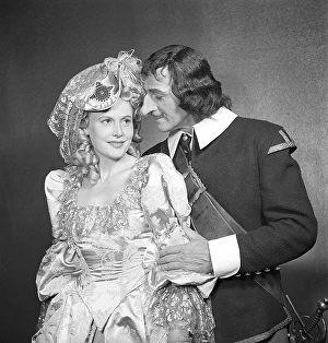 Black And White Vintage Photo Drucke: In the 1940s. Actors Birgit Tengroth