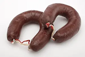 Food Still Life Studio Drucke: 2 rings of black pudding