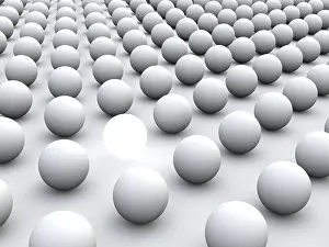Individuality Symbol Drucke: 3D concept rendering to represent individuality and uniqueness