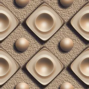 Decorative Wallpaper Pattern Drucke: 3D effect seamless background, wallpaper decoration pattern