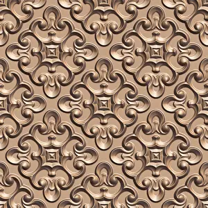 Decorative Structure Design Drucke: 3D effect seamless background, wallpaper decoration pattern