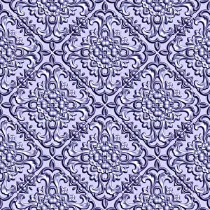 Empty Room Backgrounds Drucke: 3D effect seamless background, wallpaper decoration pattern