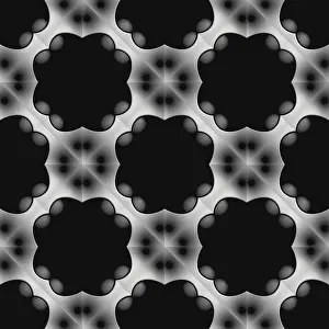 Wall Decoration Ideas Drucke: 3D effect seamless background, wallpaper decoration pattern