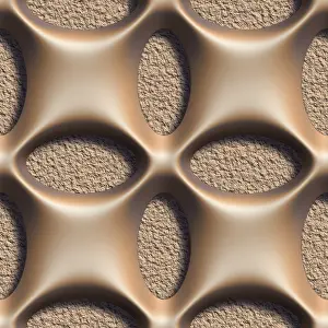 Patterned Decorative Item Drucke: 3D effect seamless background, wallpaper decoration pattern