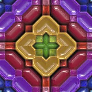 Glazed Tile Backgrounds Drucke: 3d effect seamless background wallpaper plastic tiled pattern