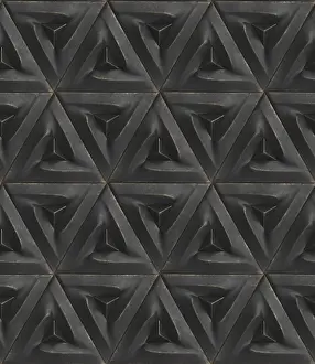 Modern Illustration Drucke: This 3D geometric pattern features intricate triangular shapes in a repetitive layout