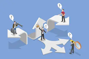 Conceptual Illustration Drucke: 3D Isometric Flat Vector Conceptual Illustration of Alternative Pathway