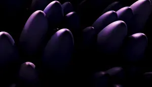 Modern Digital Artwork Drucke: A 3D render featuring multiple smooth