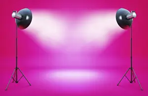 Studio Photography Backgrounds Drucke: 3D rendering of a background