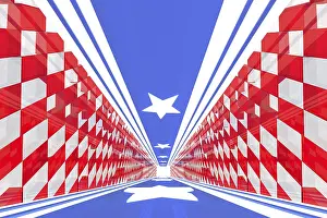 Digitally Generated Images Drucke: 3d rendering of backgrounds abstract