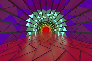 Computer Graphic Artwork Drucke: 3d rendering of backgrounds abstract