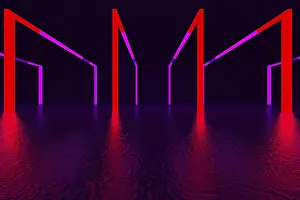 Minimalist Architectural Style Drucke: 3d rendering of backgrounds abstract
