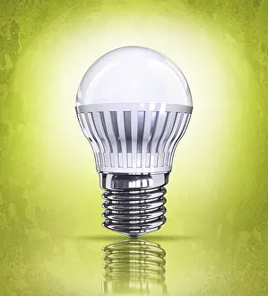 Energy Saving Lamp Drucke: 3D rendering of a energy saving lamp