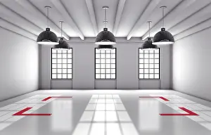 Studio Photography Backgrounds Drucke: 3D rendering of a studio background