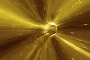 Verwandte Bilder Drucke: 3D-Rendition einer Warp-Tunnel in Raum.