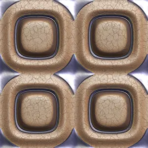 Empty Full Frame Image Drucke: 3d seamless tileable decorative background pattern