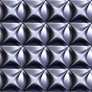 Metal Decorative Item Drucke: 3d seamless tileable metal decorative background pattern