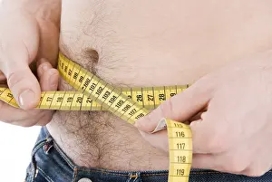Caucasian Male Physique Drucke: Abdominal girth