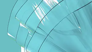 Symbolic Picture Representation Drucke: Abstract 3D render showcasing a vibrant crystal like structure with a smooth