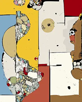 Abstract Art Composition Drucke: Abstract art composition, vector illustration