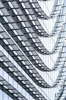 Deserted Building Detail Drucke: Abstract background detail of a building facade