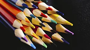 Colored Pencils Drucke: Abstract background for creativity