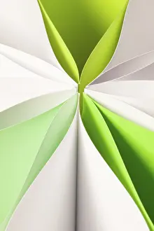 Abstract Background Image Drucke: Abstract background image of pattern made by curved paper