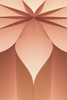 Abstract Background Drucke: Abstract background image of pattern made by curved paper