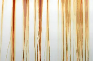 Deserted Structure Pattern Drucke: Abstract Background Texture of White Paint Stained with Rust