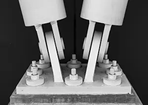 Black And White Abstract Art Drucke: Abstract, black and white, technology