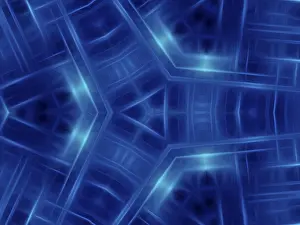 Deserted Architecture Drucke: Abstract blue background