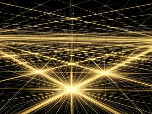 Computer Generated Fractals Drucke: Abstract bright background - computer-generated image